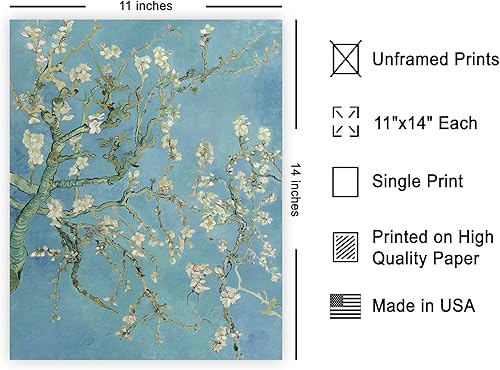 Miniatura 2 de Poster Master Póster vintage de Van Gogh  Impresión retro impresionista  Arte de pared sin marco de 11 x 14 pulgadas  Regalo para artista, pintor