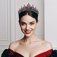 Vista 141 de Kamirola - Corona de reina y tiaras corona de princesa para mujeres y niñas, diademas de cristal para novia, princesa para bodas y fiestas (01)