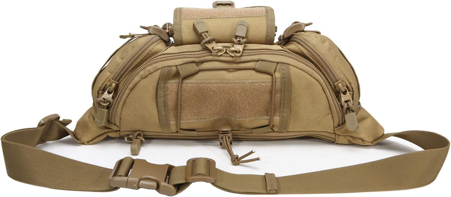 DYJ Utility Multipurpose Molle Tactical Waist Bag, Coyote Brown, Size No Size : Sports & Outdoors
