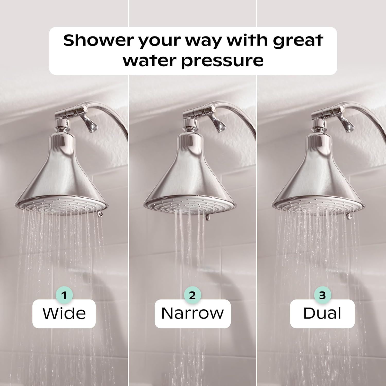 Canopy Filtered Shower Head - High Pressure Shower Head Filter for Hard Water - Shower Filter To Remove Impurities for Healthier Scalp, Skin & Hair - Support Hair Growth & Minimize Breakage - Chrome - Image 9