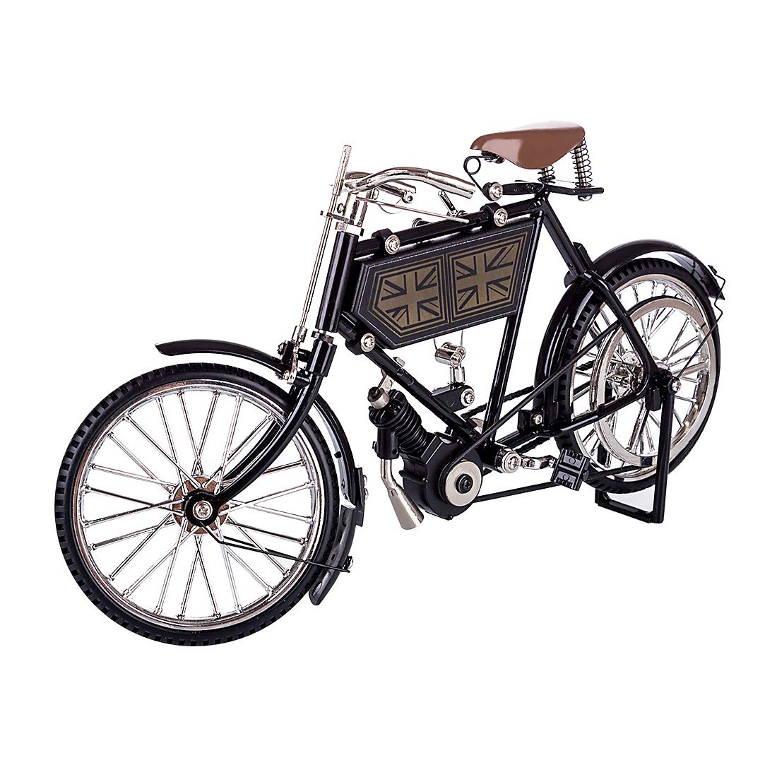 Metalowy model roweru DIY samodzielnego montażu, symulowany, dekoracyjny model roweru, zestaw metalowych modeli dorosłych