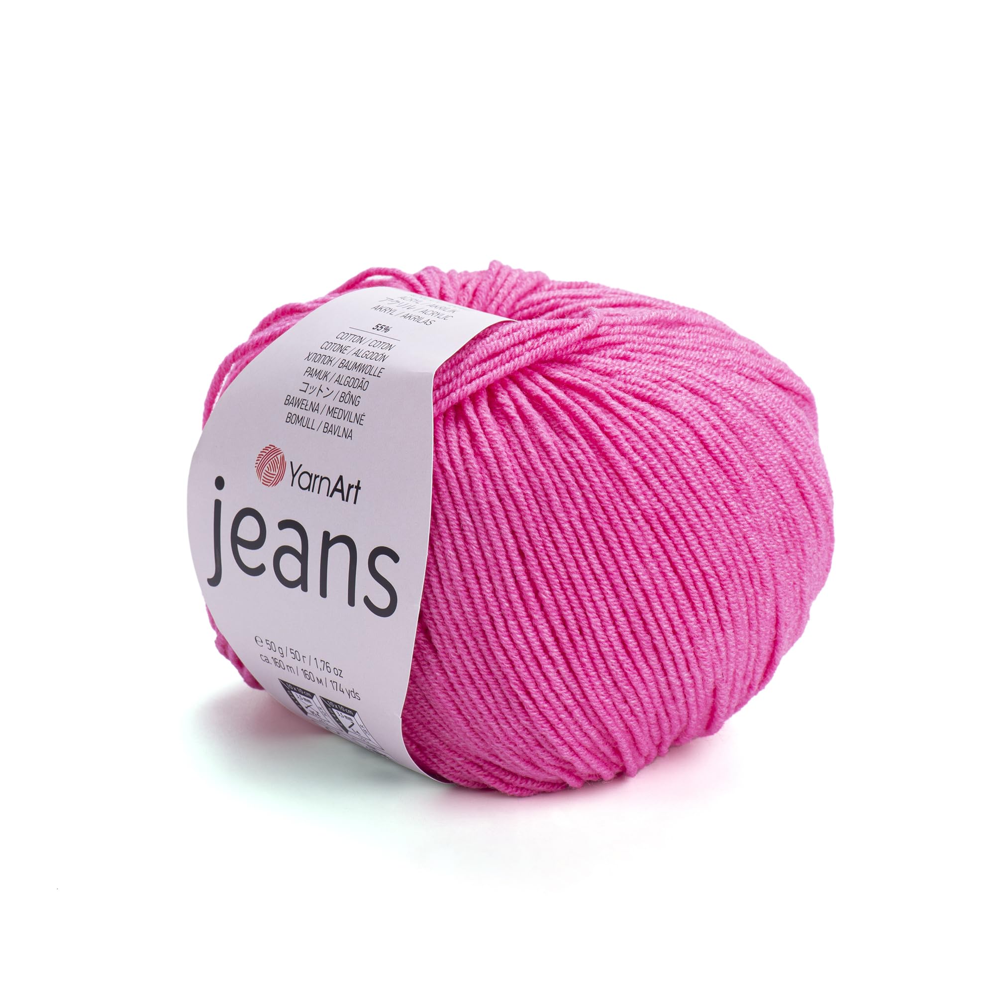 Yarnart Jeans Yarn - Amigurumi Cotton Yarn for Crocheting & Knitting - 55% Cotton - 45% PAC (Poliacrylic) - Color (42)