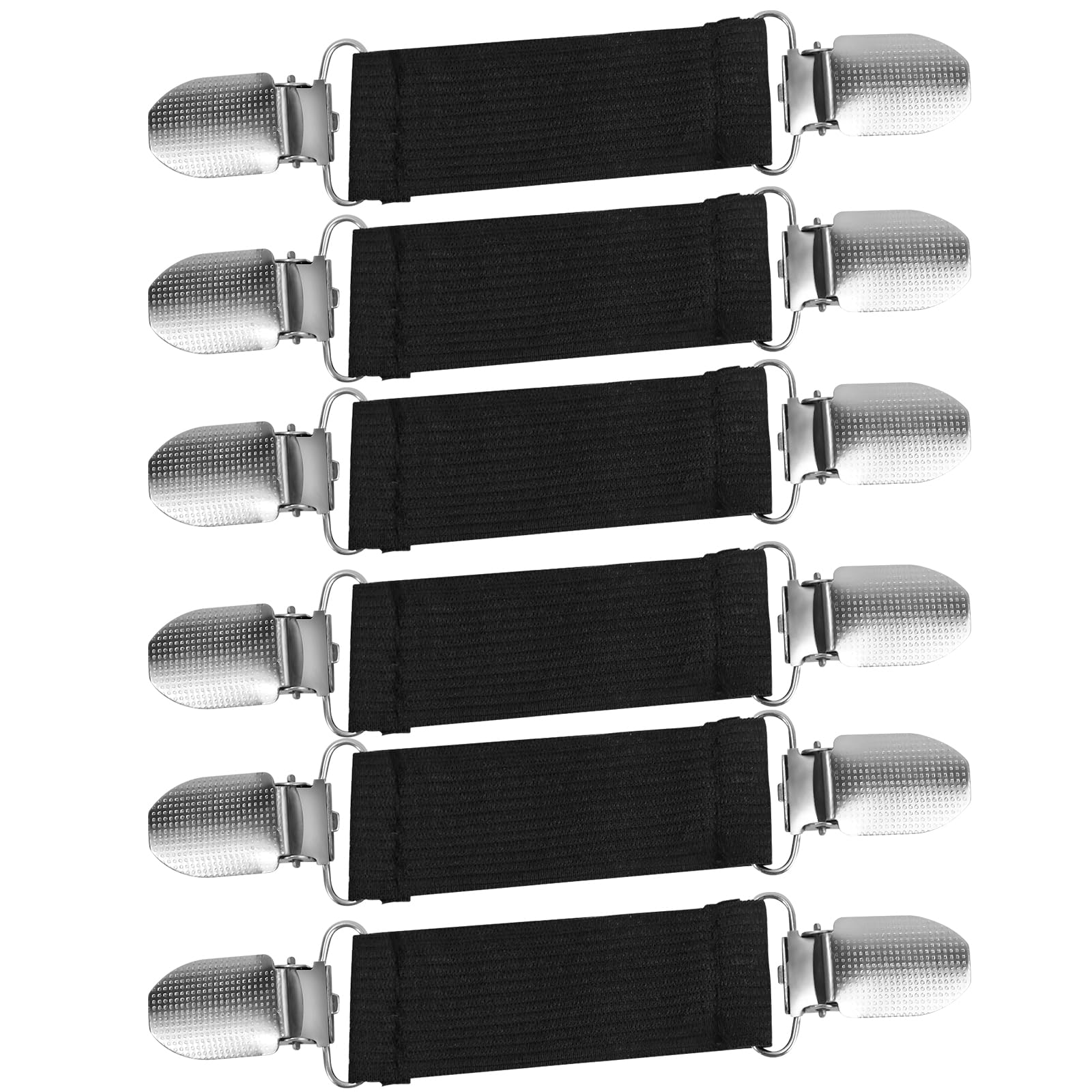 Stainless Steel Glove Clips for Kids and Toddlers, Winter Mitten Holders, Elastic Travel Hat Clips