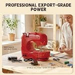 Mini Sewing Machine, Portable Electric with 16 Built-in Stitches for Beginners, Metal Presser Foot, Quick Repair Tool for Home, DIY & Clothes