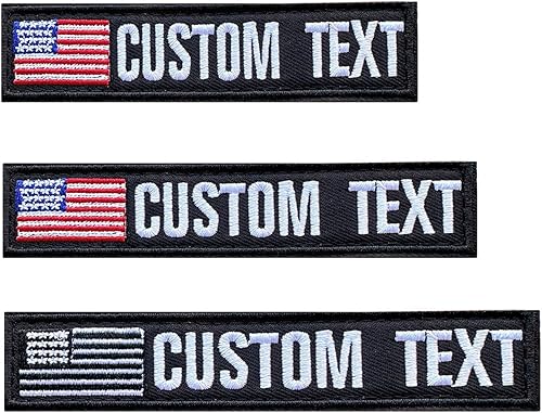 Miniatura 1 de kamao Parche militar personalizado con nombre bordado de la bandera de Estados Unidos, parche con gancho y lazo para mochilas, uniforme de camisa de