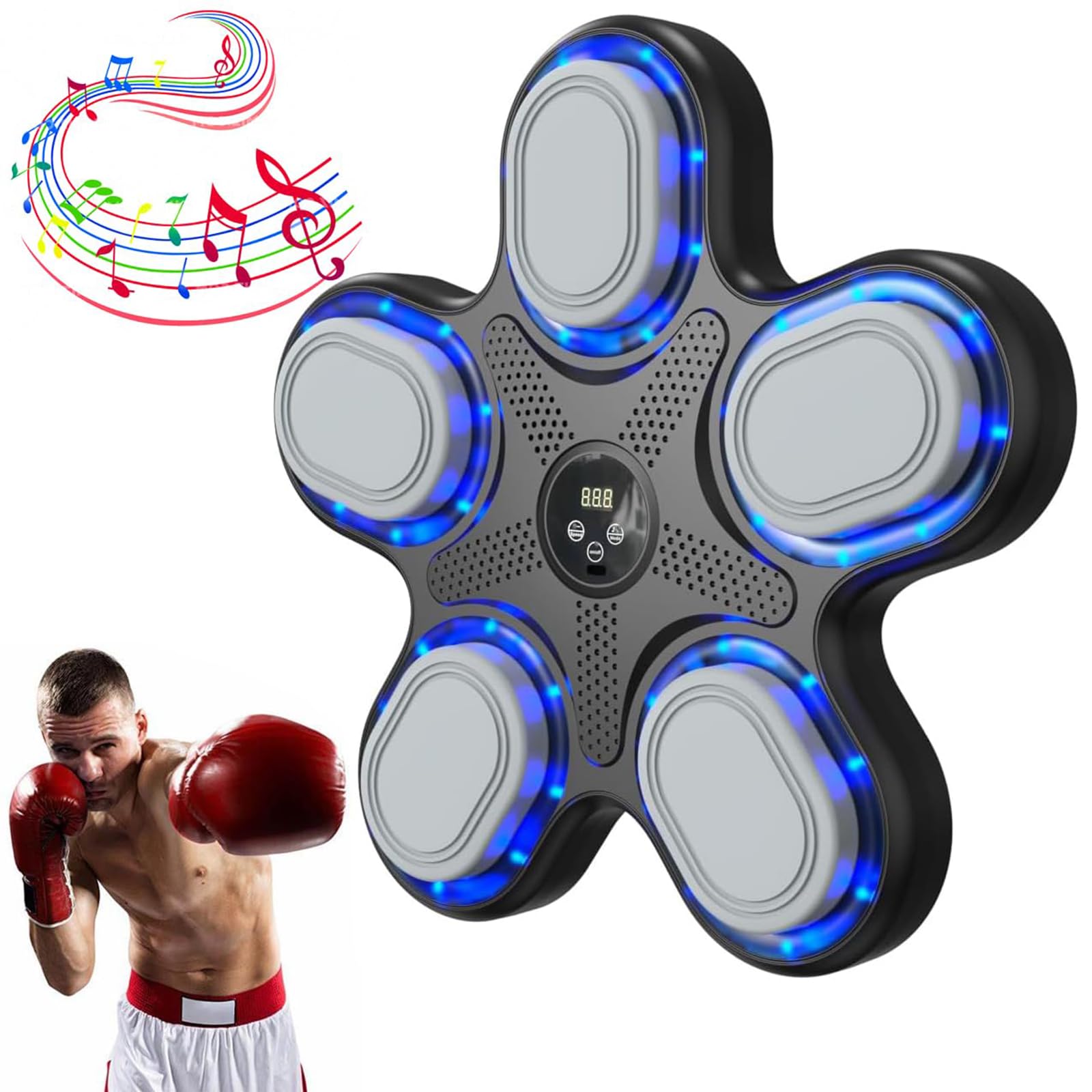 Machine de boxe musicale électronique avec entraîneur de réaction rythmique