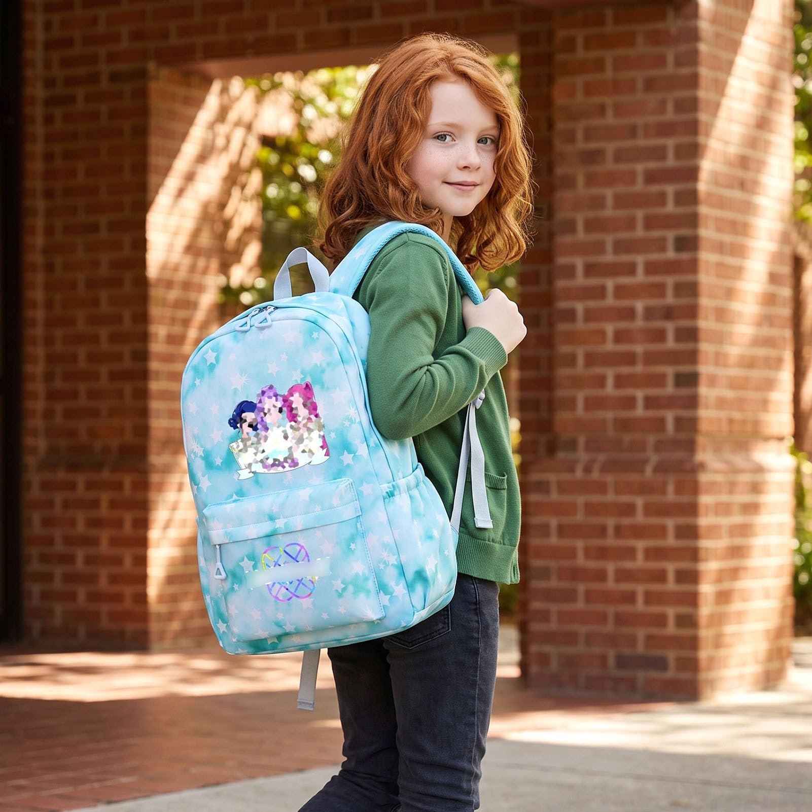 Borsa Kpop, set scuola ragazza con astuccio e borsa per il pranzo