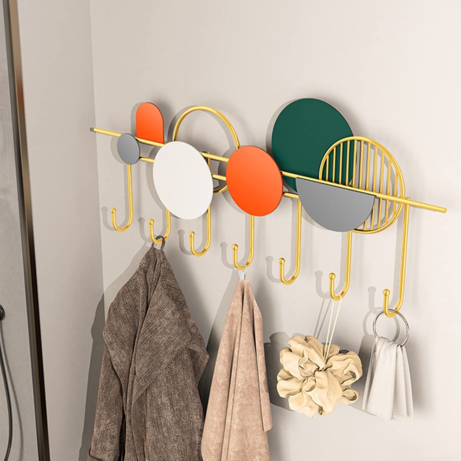 Ganchos de Pared El Gancho for Ropa montado en la Pared entra en la Entrada creando un Estilo Lujoso y Creativo. El Gancho for Abrigos entra en la Percha for Ropa y se cuelga en la Pared. Perchero de