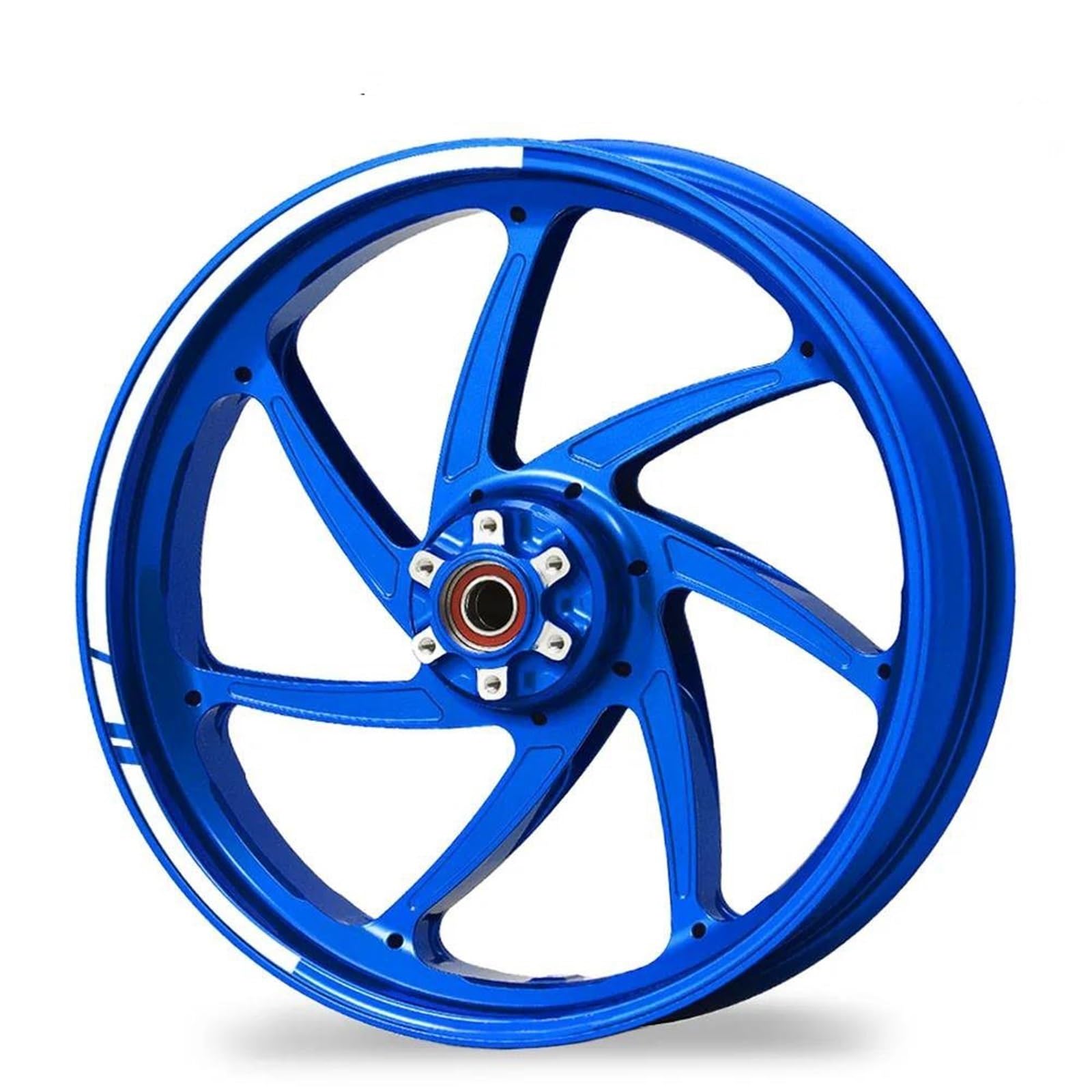 ZAPORA Trottinette Autocollant Réfléchissant De Bande De Jante De Roue De Moto, Ensemble Complet D'autocollants Et pour Y&amaha Mt07 09 MT-07 MT-09 Autocollant Bord(Color1)