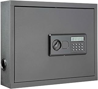 Global Industrial Wall-Mount Laptop Security Cabinet, Charcoal