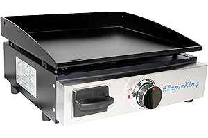 Flame King RV Griddle BBQ Propane Gas Flat Top