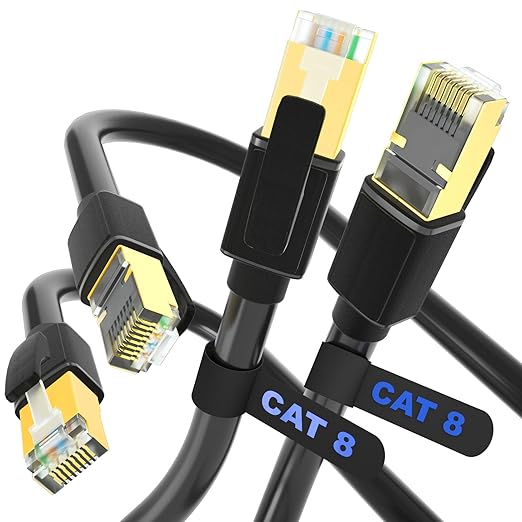 Cable Ethernet Cat 8 40Gbps 2000Mhz RJ45 Shielded 2 Paquetes 1m miniatura 2