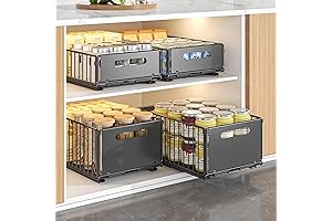 4-Pack Foldable Pull Out Cabinet Organizer