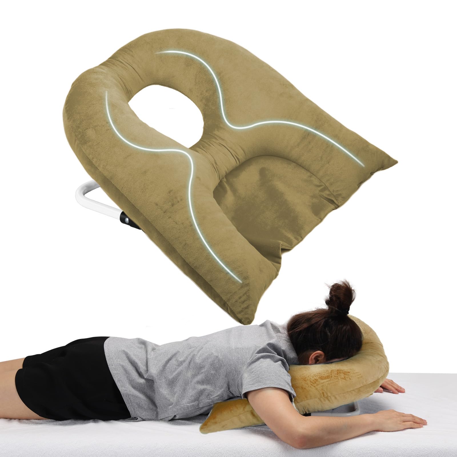 Retina Tipo De Almohada Para Dormir Boca Abajo Almohada