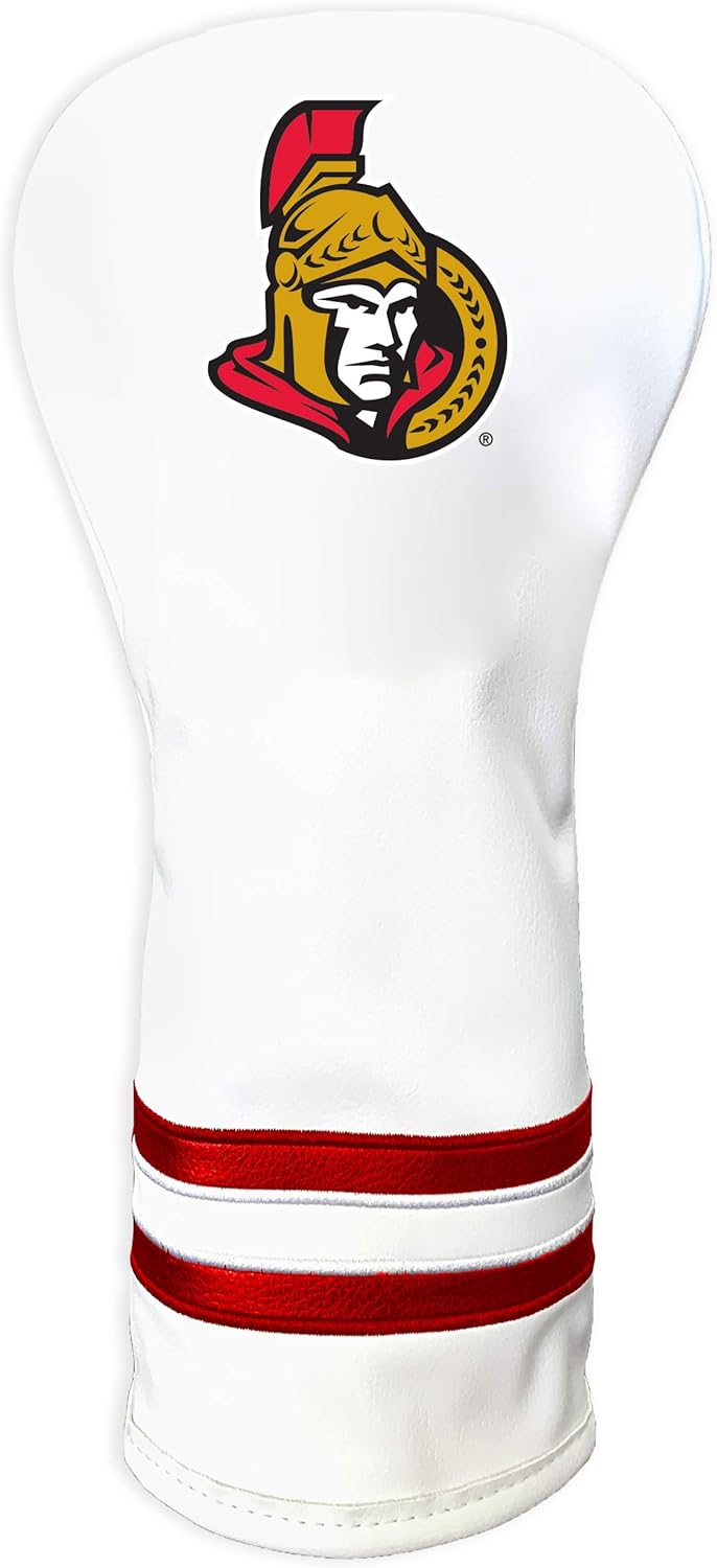 Team Golf NHL Unisex-Adult White Vintage Fairway Head Cover