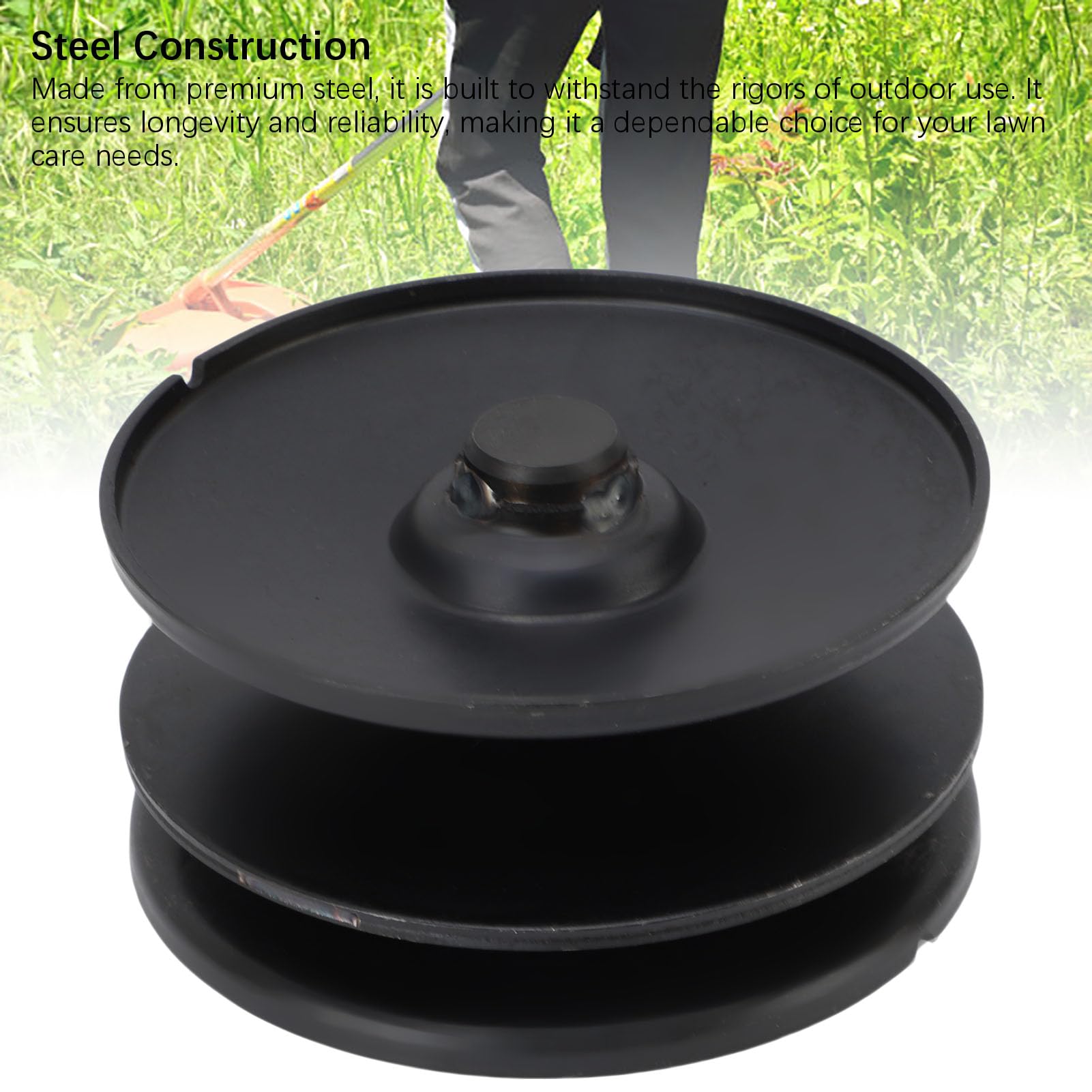 Polea de Velocidad Variable 956-04015 956-04015A para Cortacésped CR30 CLT38G CLT42G CLT46CVT con Construcción de Acero de 12 Cm de Diámetro que Reemplaza