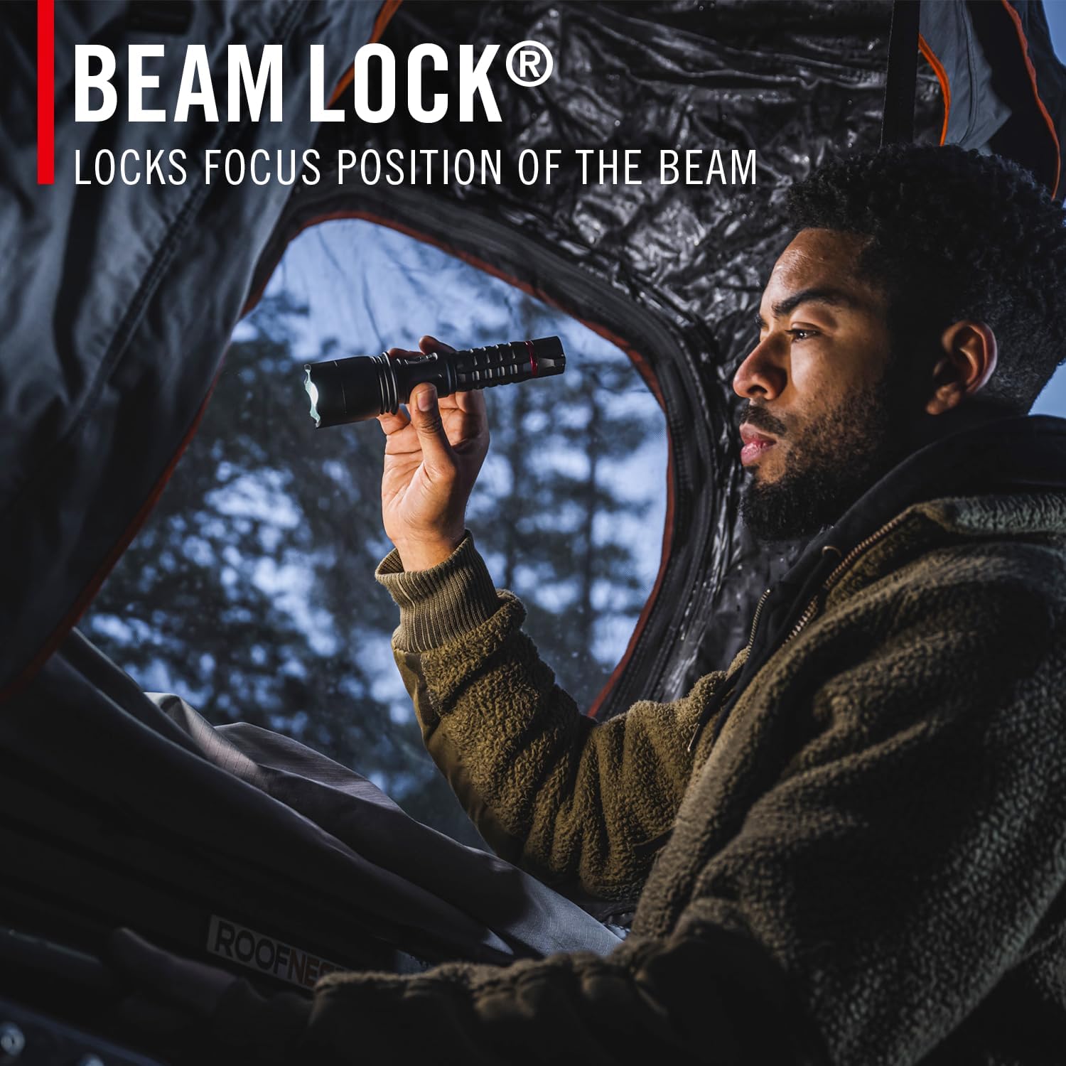 Coast XP20R 4000 Lumen USB-C Rechargeable LED Flashlight with Slide Focus and Pure Beam Focusing Optic, 5 Light Modes