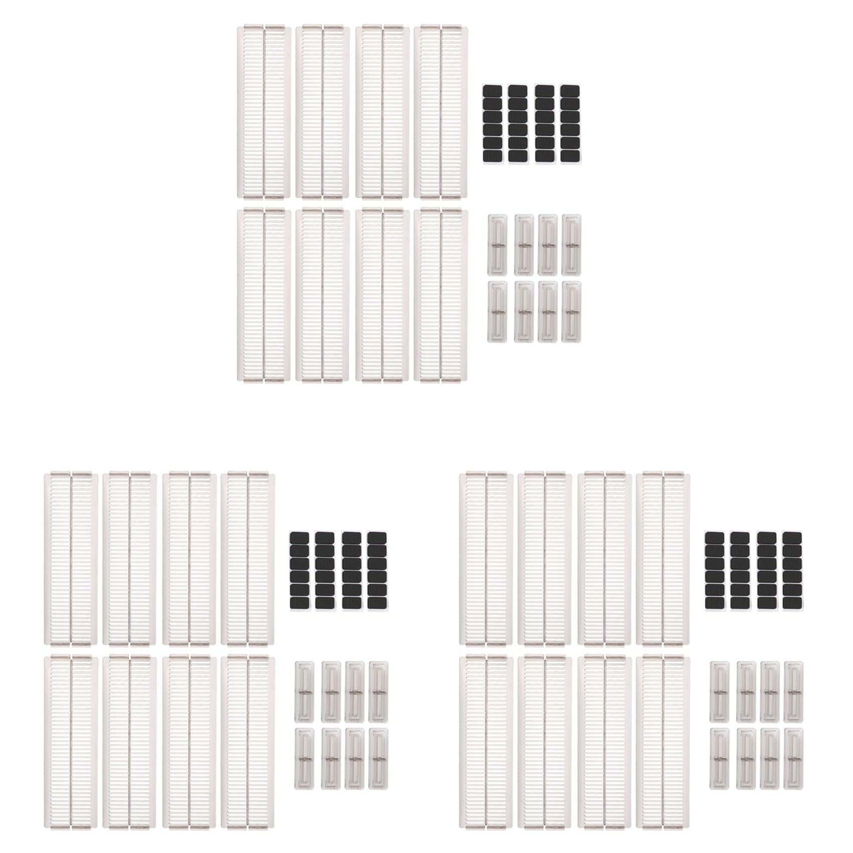 Hndhbfgrt 24 PCS Adjustable Drawer Dividers DIY Cabinet Storage Partition Divider for Clutter Kitchen Cutlery Organizer Separator