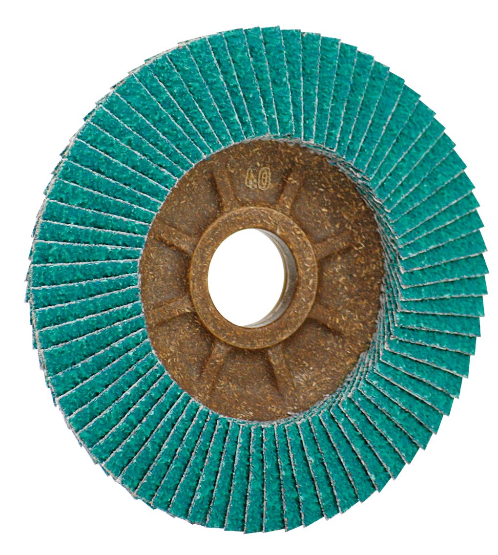 CS Unitec 93634 PLANTEX Cool Top Flap Disc for Grinding Stainless Steel, 5" Diameter, 7/8" Arbor, 40 Grit (Pack of 10)