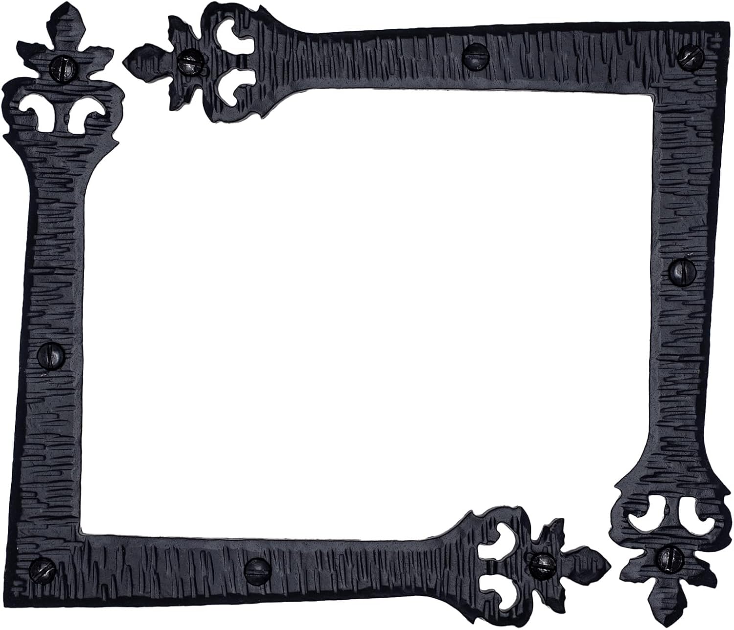 2 Pack 6.5" Decorative L Corner MLK, Rustic Spear Right Angle MLK, Iron - Pack Quantity: 2