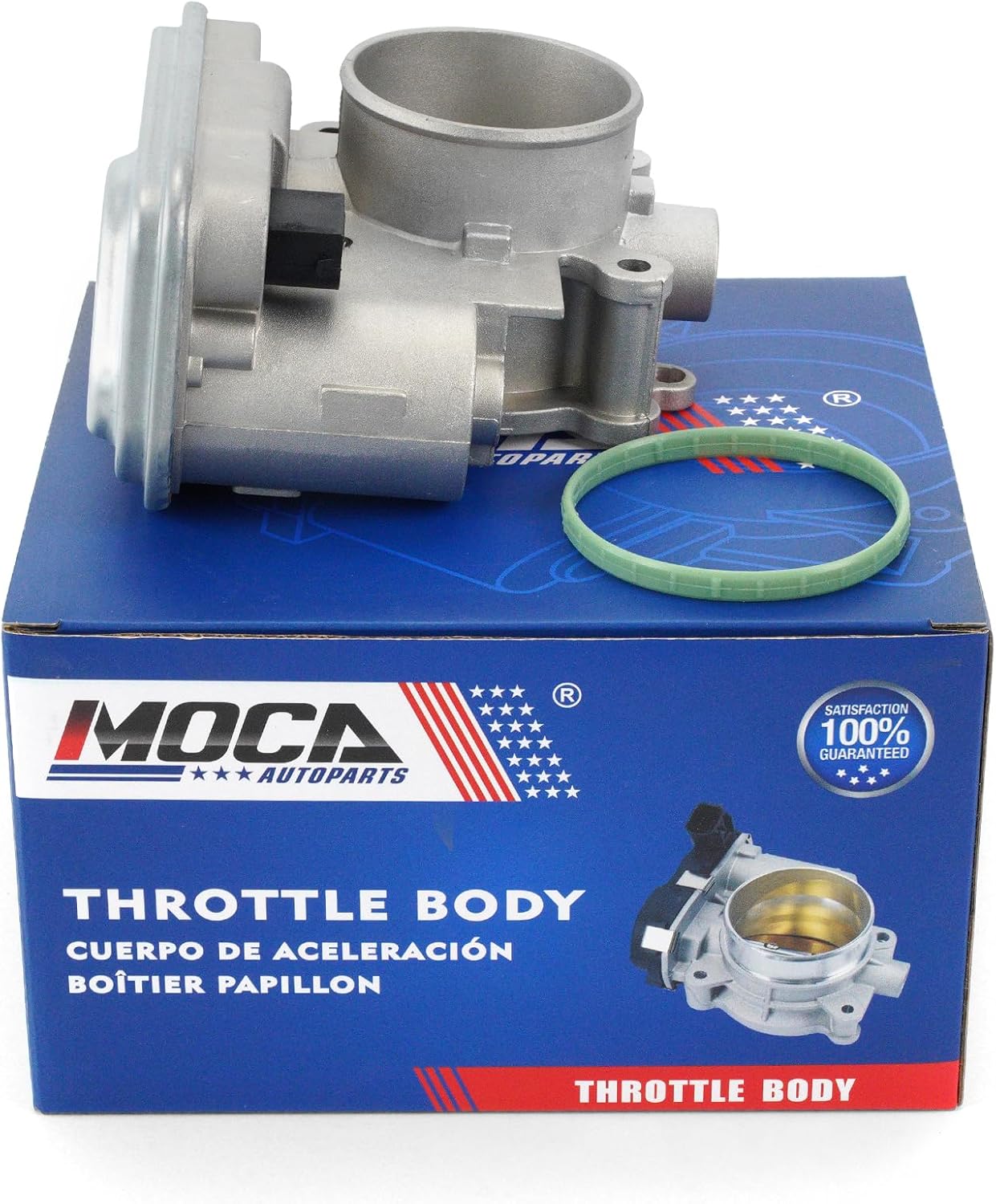 MOCA S20176 Throttle Body Assembly Replace For Chrysler 2011-2014 200 2.4L, 2007-2010 Sebring 2.4L, For Dodge 2008-2014 Avenger 2.4L, 2007-2012 Caliber 2.4L Dual Row Connector