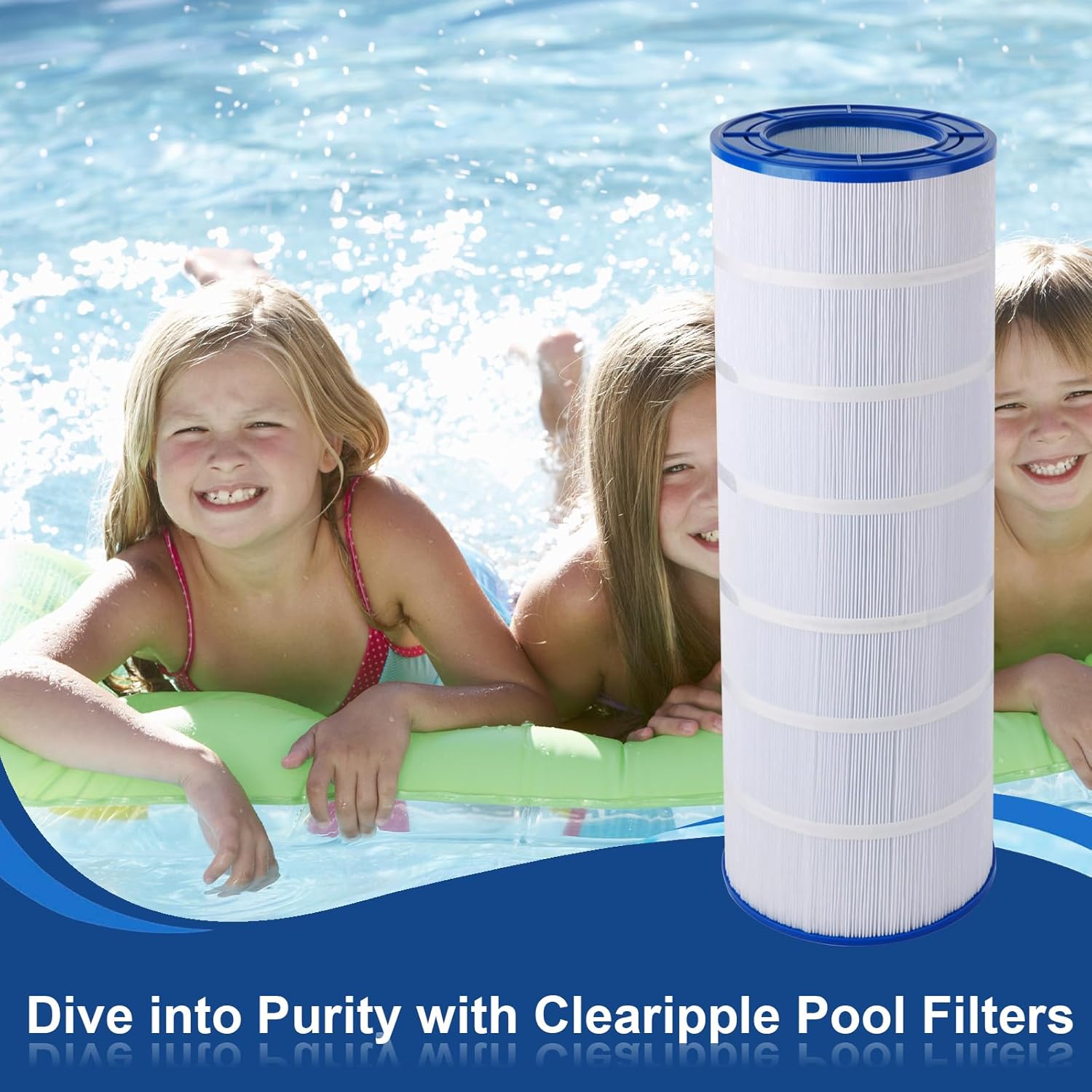 150 sq.ft. Pool Filter Compatible with CCRP150, CC150, PAP150, Unicel C-9415, R173216, 59054300, Ultral-C4, Filbur FC-0687, 160317, 160355, 160352, L x OD: 31 1/8" x10 1/16" 1 Pack