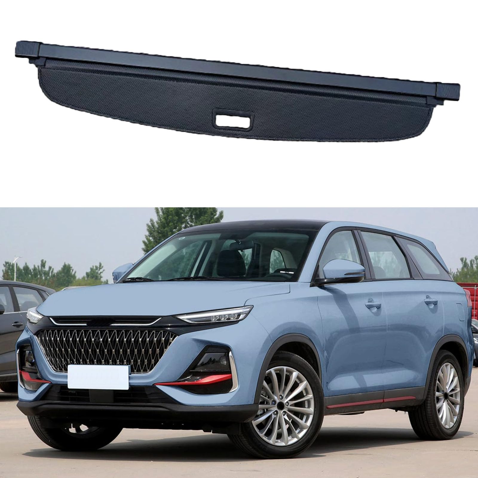 SXLGDW Car Retractable Rear Trunk Parcel Shelf,Compatible with Changan Oshan X7 Plus,Car parts