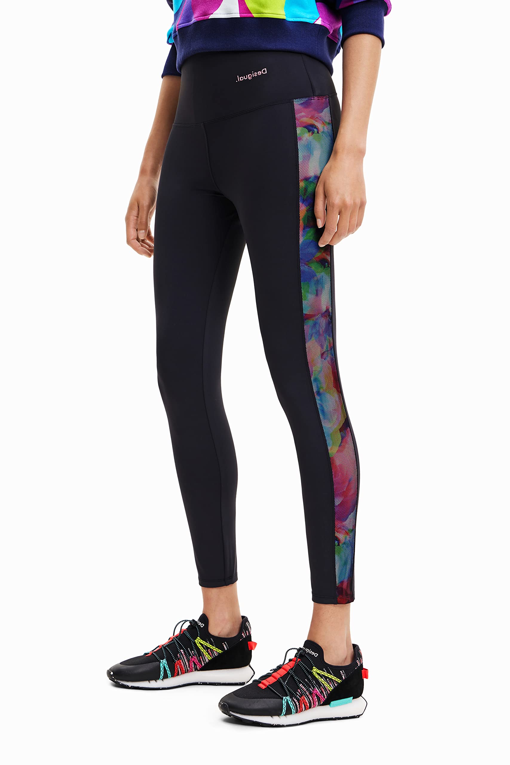 Desigual Legging_Tulip M Pantalones Casuales, Negro, Mujeres