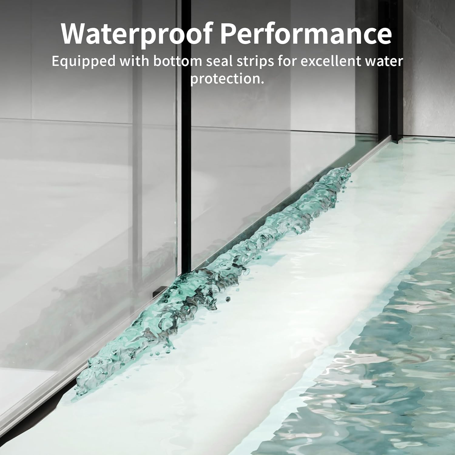 DeerValley 56" - 60" W x 60" H Framed Double Sliding Tub Shower Door, Bypass Sliding Bathtub Shower Door with 1/4" Clear Tempered Glass, Aluminum Frame with Stainless Steel Towel Bar, Matte Black