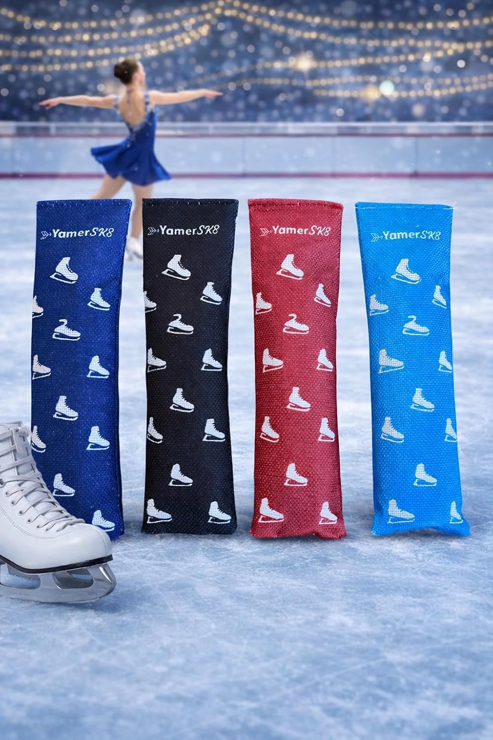 Scented Skates Deodorizer Odor Eliminator & Moisture Absorber for Figure Skates, Hockey Skates, Roller Skates 2 Pack