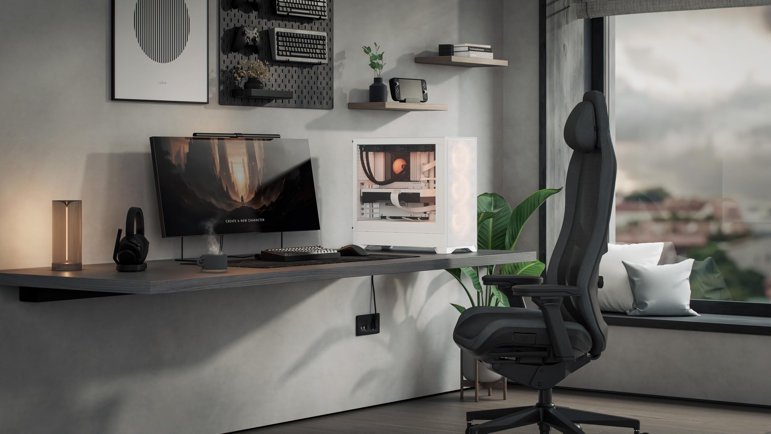 Fractal Design Pop 2 Air White RGB - Tempered Glass - Performance Airflow PC Gaming Case - Mesh Front Panel - Three 120 mm RGB Fans Included - Spacious Interior - ATX/mATX/ITX Motherboard Support