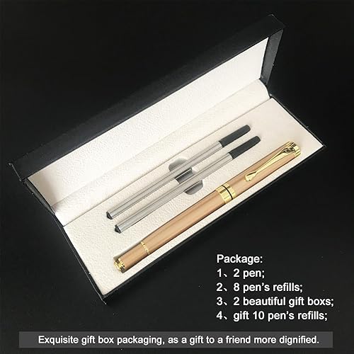 Miniatura 26 de YIVONKA Bolígrafos de lujo, el mejor juego de regalo para hombres y mujeres, profesional, ejecutivo, oficina, bonitos, caja de regalo, bolígrafo