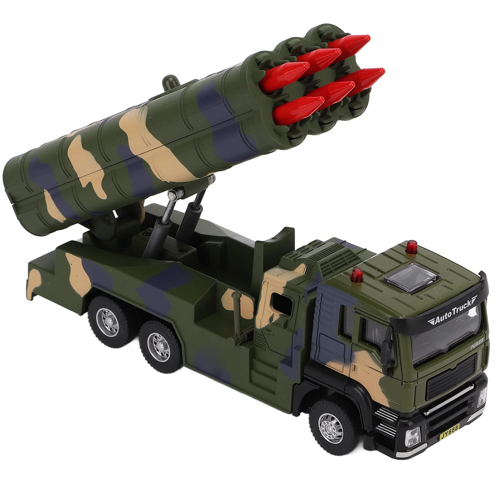 Jouet Missile En Alliage – Véhicule Avec Lumières, Sons, Rampe Rotative, Force De Retour, Pour Enfants