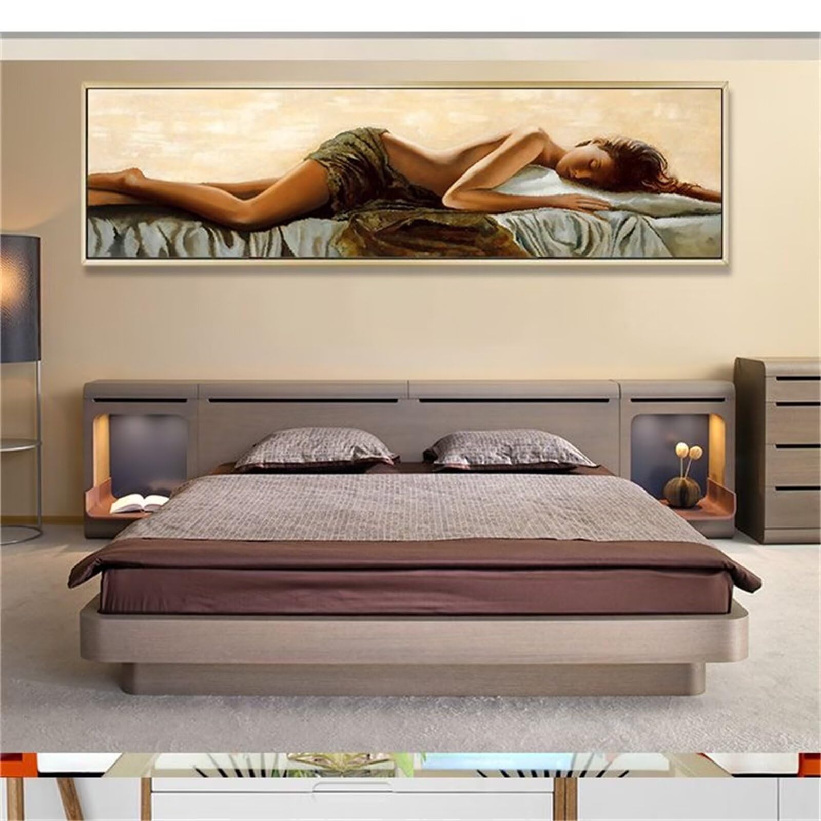 Kit Diamant Painting La Belle au Bois Dormant 5D Complet 90x200cm L-10690