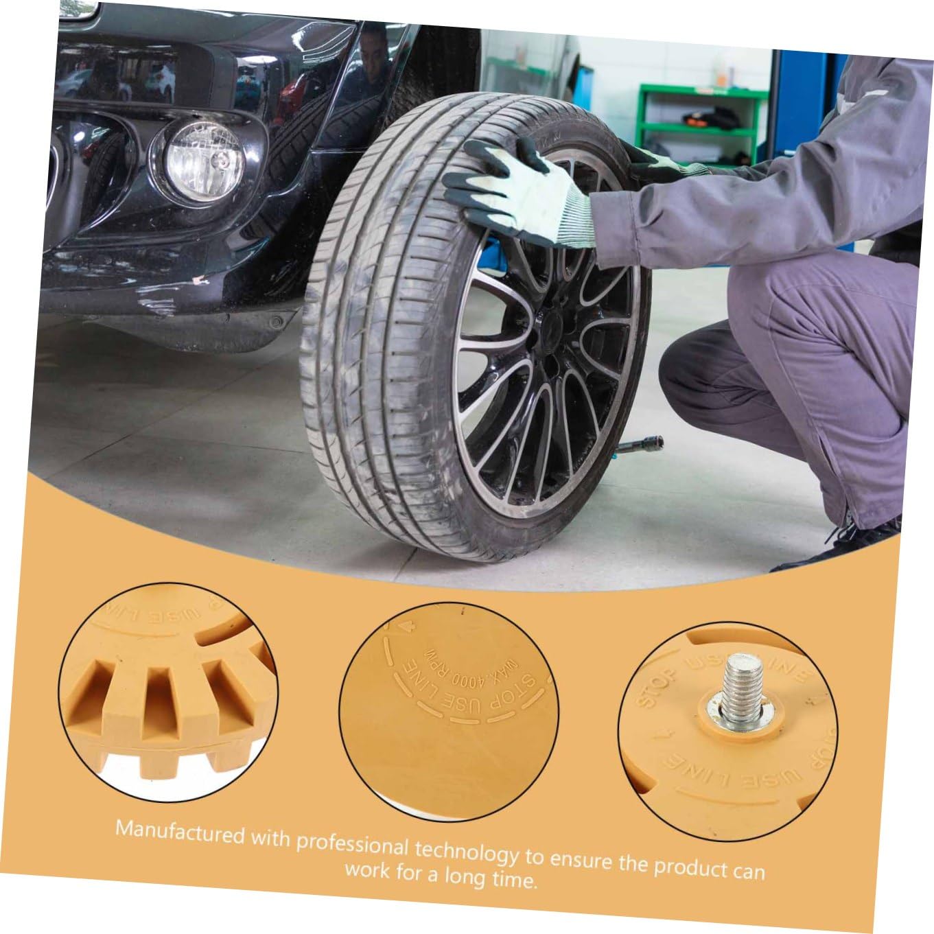 2 Stück Teiliges Gummirad Adhesive Remover für Auto und Motorrad Radiergummi Scheibe mit Schlitzdesign Langlebig Hitzebeständig Schnelle Kleberesteentfernung für Bohrmaschinen