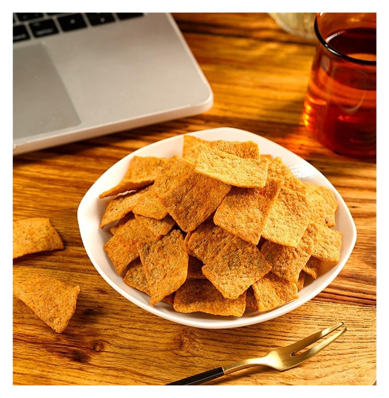Galletas De Arroz Con Pimienta De Sichuan, 108 G, Crujientes, Deliciosas Y Aromáticas; Un Refrigerio Crujiente Y Desmenuzable Que Satisface Tus Antojos(4bag)