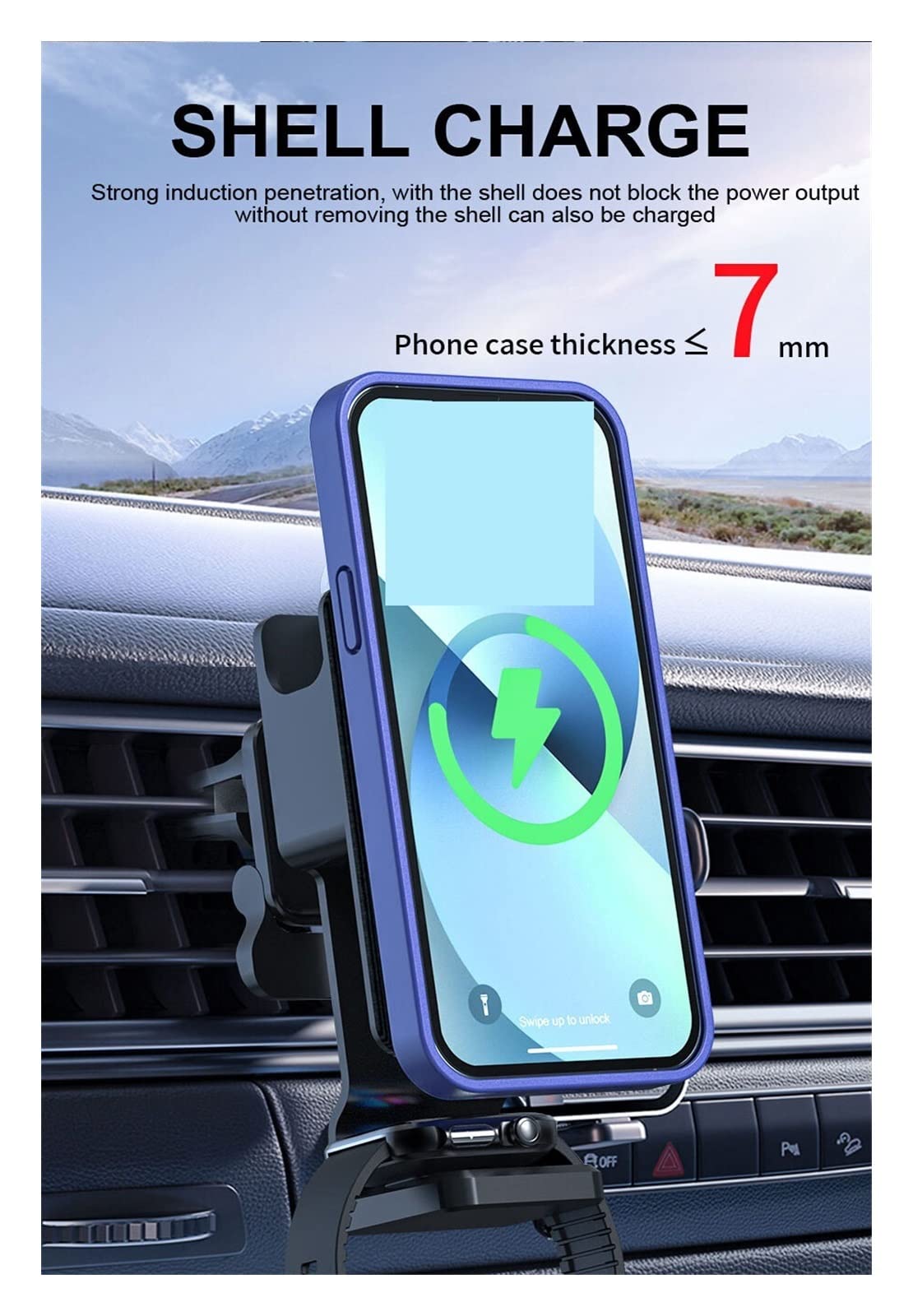 Bezprzewodowe ładowarki magnetyczne 100 W 3 w 1 Stojak na odpowietrznik samochodowy Uchwyt na telefon Stacja szybkiego ładowania do telefonu Zegarek Słuchawki Kompaktowy i mocny(Charger with Sucker)