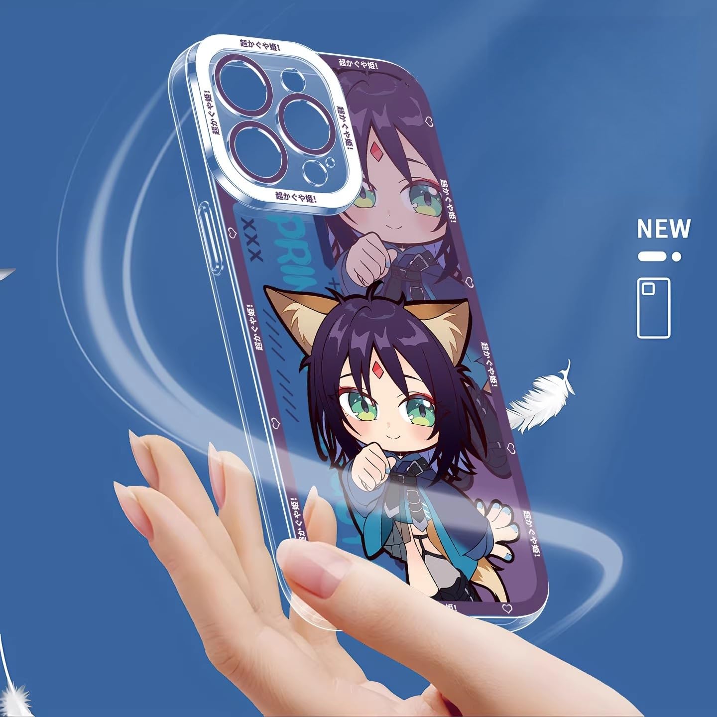 Amazon.co.jp: 超かぐや姫！ スマホケース かぐや 月見 ヤチヨ 酒寄 彩