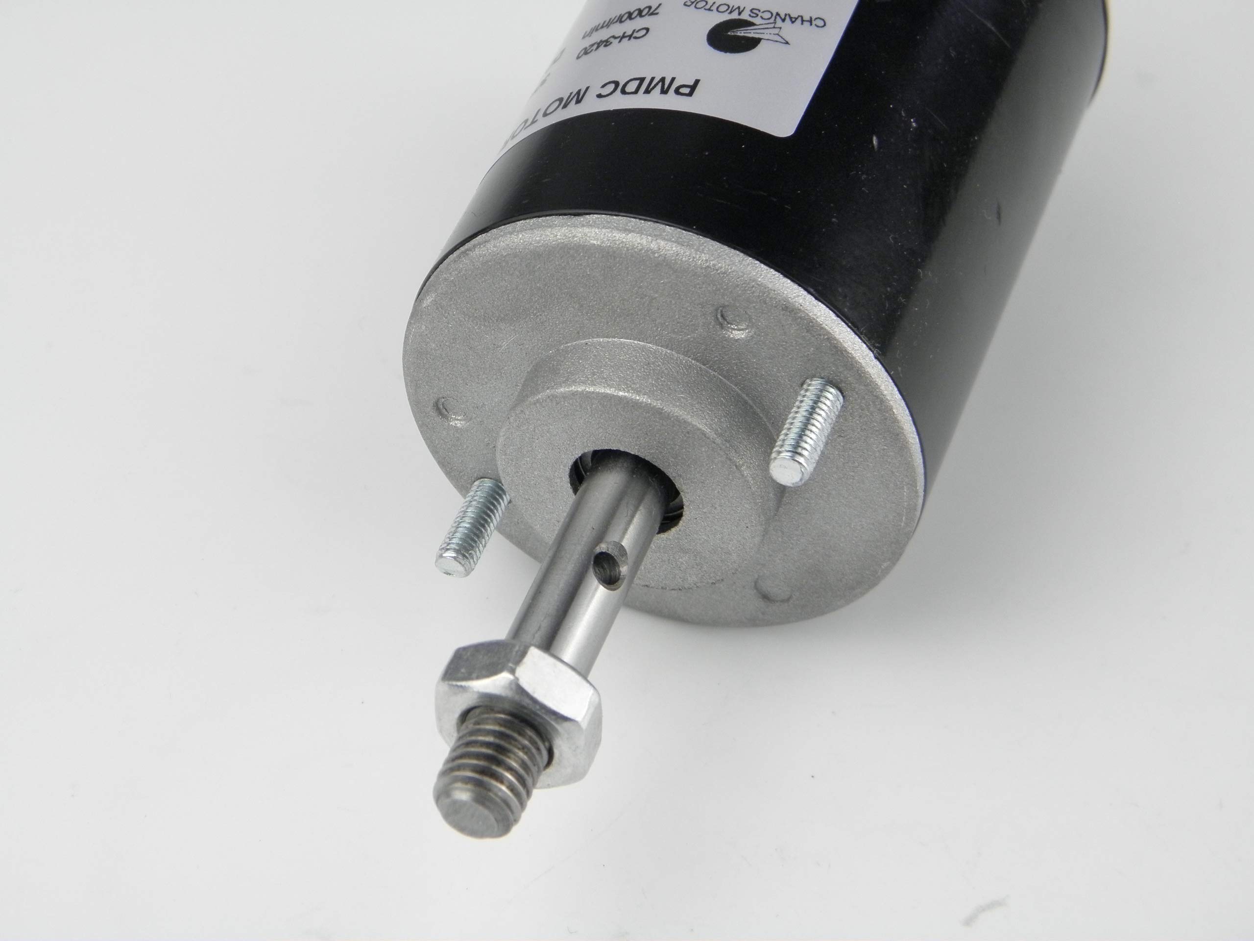 CHANCS Silnik prądu stałego z magnesem stałym o dużej prędkości i niskim poziomie hałasu, 12 V, 3500 RPM, CW/CCW, przełączany silnik elektryczny z regulatorem prędkości obrotowej silnika PWM 20 A