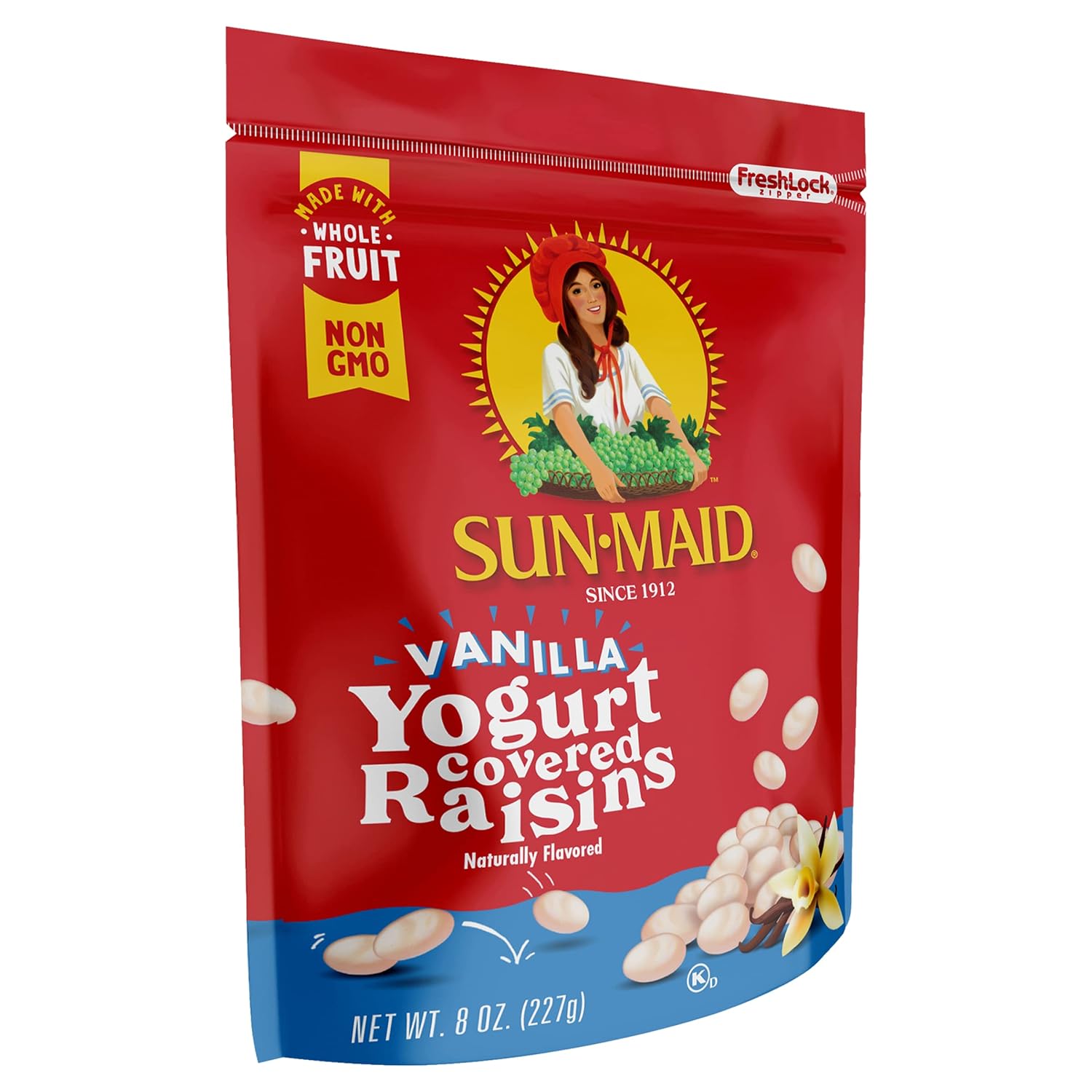 Sun Maid Vanilla Yogurt Raisins, 8-Ounce Bag (Pack of 6)