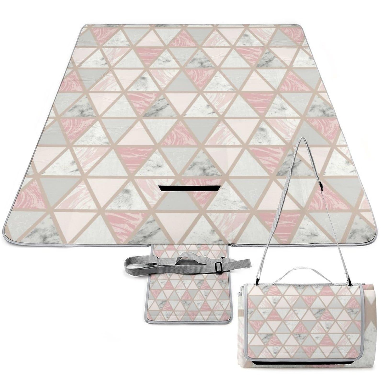 Alfombra de picnic compacta y limpia de 148 cm, manta de exterior antimanchas