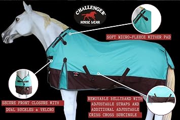 Challenger 1200D Turnout Rain Horse Sheet Light Winter Blanket 371