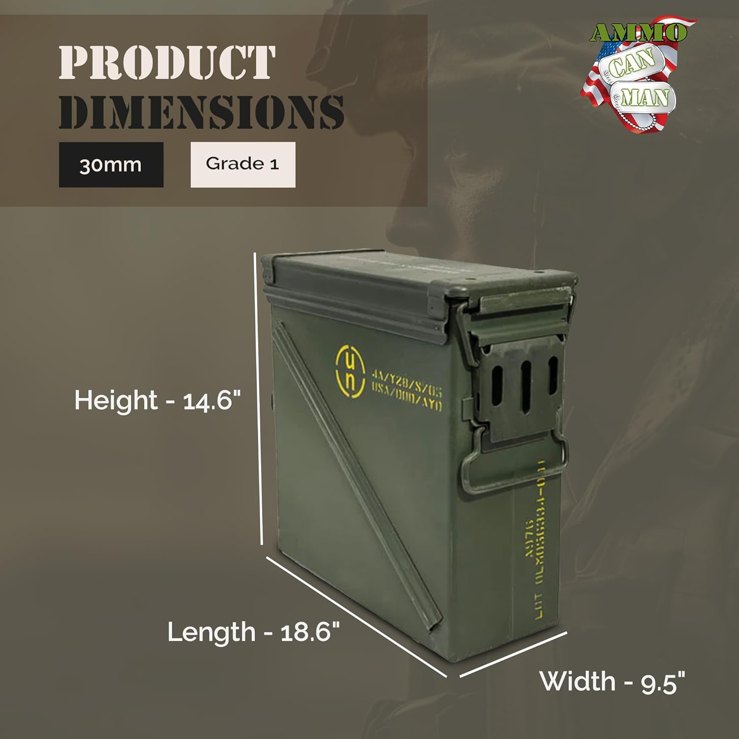 U.S. Military M582, Ammo Can Grade 1