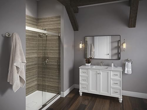 Miniatura 3 de KOHLER Artifacts - Lámpara de tocador de baño, aplique de pared, solo luz descendente, certificación UL, 1 luz, ajustable, bronce cepillado vibrante