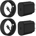 USB C Fast Charger, 2 Pack 25W Type C Super Fast Charging Block & 6FT Cable | Android Phone Charger Power Adapter, for Samsung Galaxy S26 S25 S24 S23 S22 S21 S20 Ultra, Support PPS/PD, Galaxy Accessories