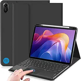 Capa com Teclado para Redmi Pad 2 11' com Mouse Touchpad e Compartimento para Caneta - FD Acessórios.