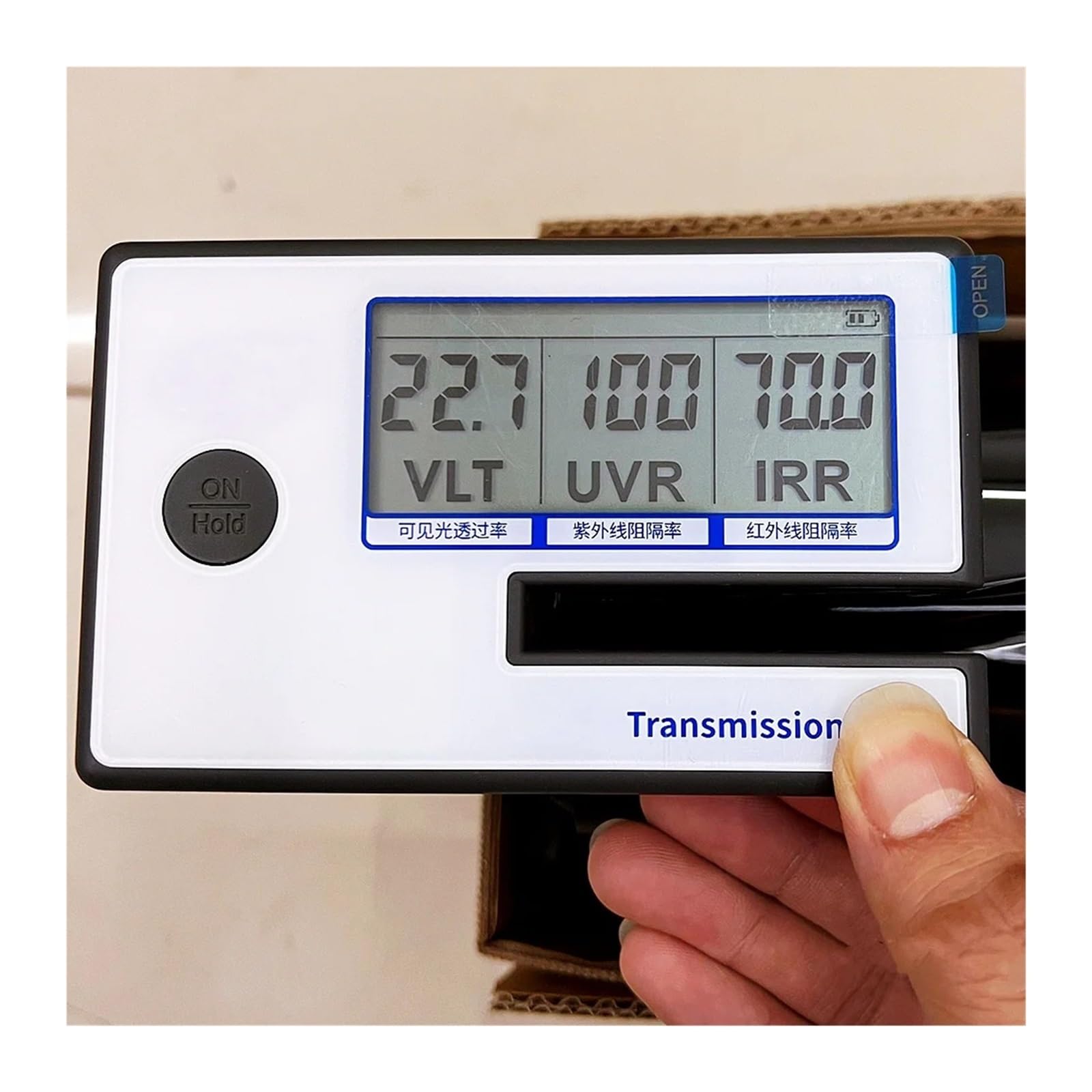 Światłomierz, Wysoka precyzja 162 Podobne s Miernik przyciemniania szyb, miernik transmisji folii solarnej VLT UV IR Tester odrzucenia