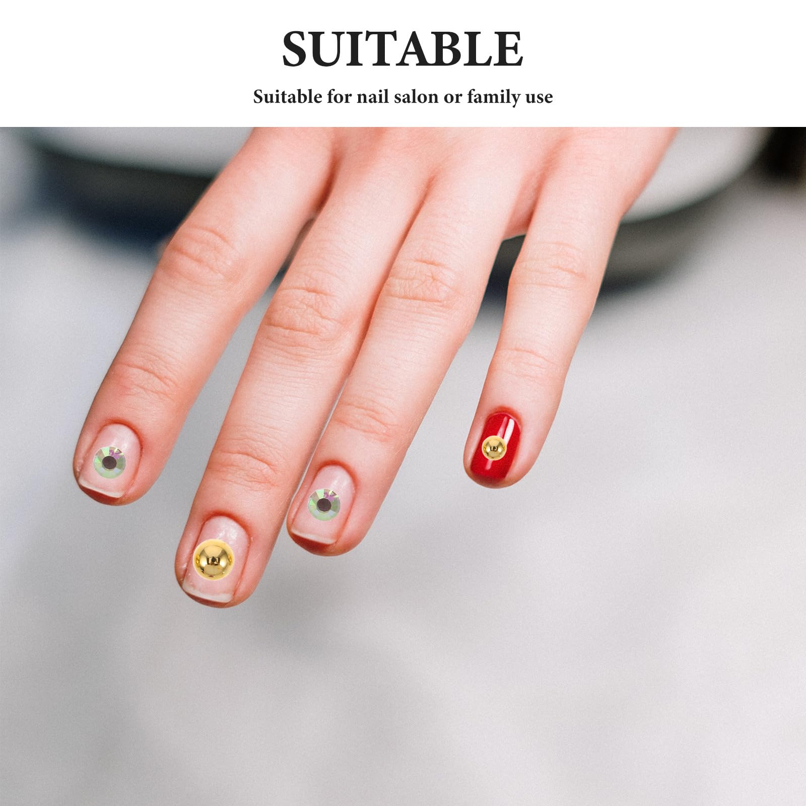 Unghie con Perle Piatte e Strass Kit Decorazioni per Manicure Gemme e Ciondoli per Nail Art Accessori per Unghie con Scatola di Organizzazione