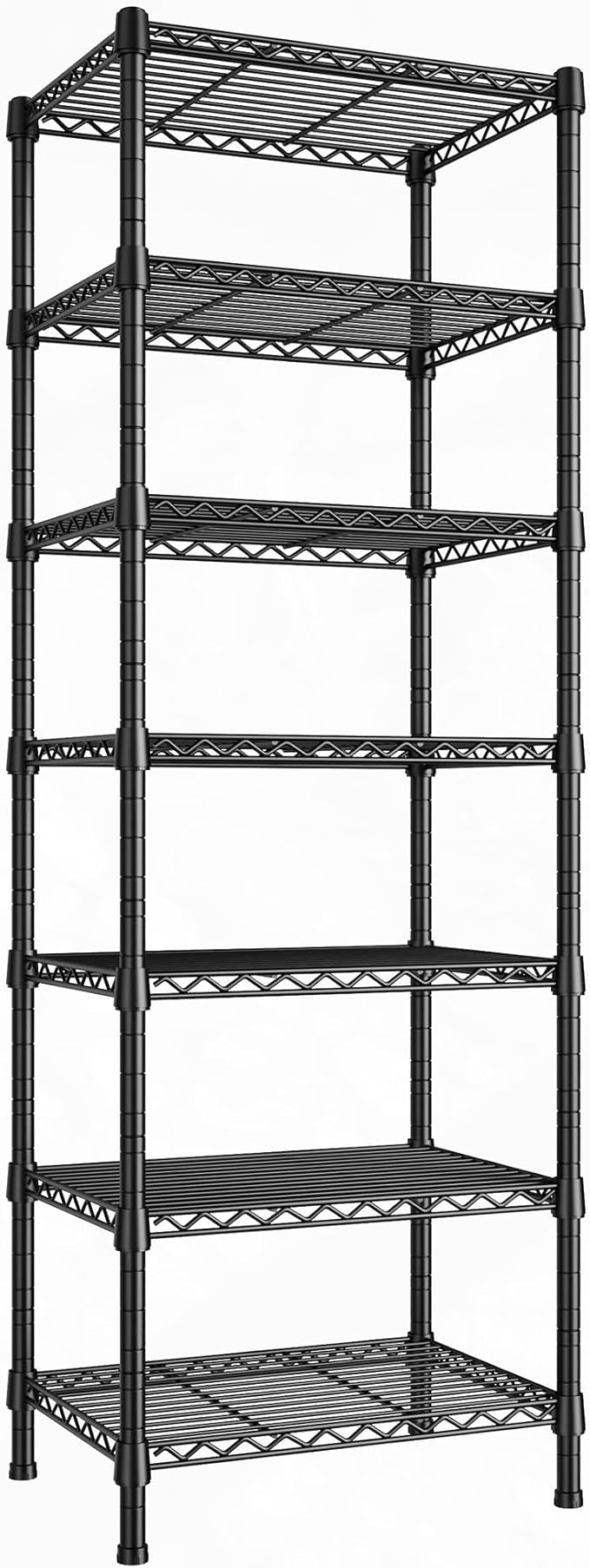 REIBII 7-Tier Metal Shelving Unit, 71’’H x 18’’W x 18’’D, 1176 LBS Weight Capacity, Adjustable Garage Shelving for Storage, Heavy...