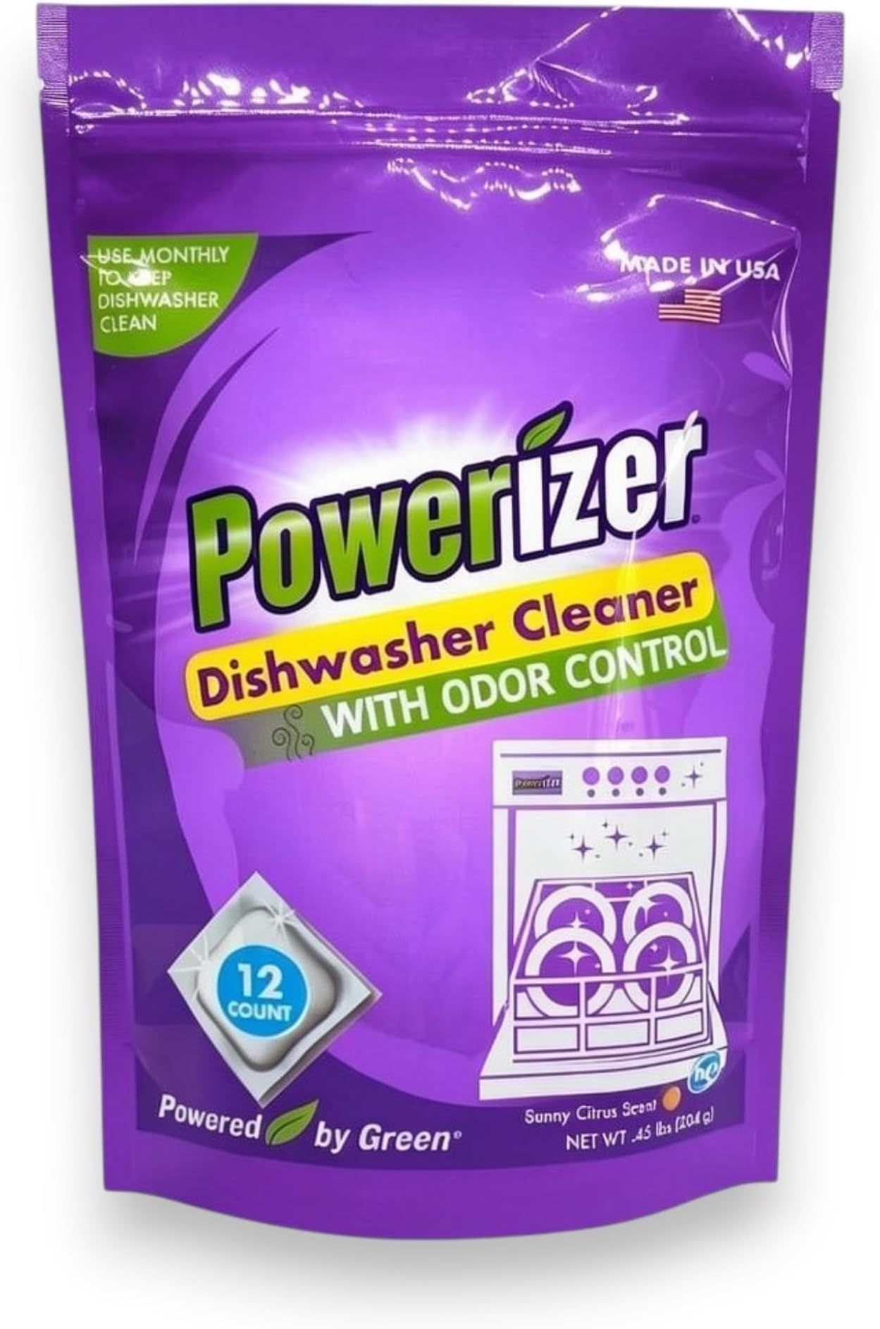 Dishwasher Machine Cleaner Pods, 12 Count | Deep Clean Your Dishwasher Machine | Removes Odor & Buildup | Eco-Friendly, Biobased, Non-Toxic Formula